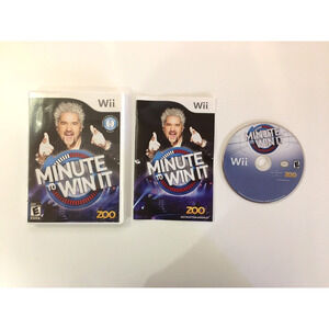 Minute to Win It (Nintendo Wii, 2010) Zoo - CIB Complete - Tested - US Seller